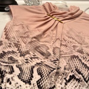 Calvin Klein Snake Print Ombre Sleeveless Top